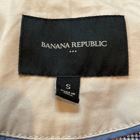 Banana Republic Tan Khaki Belted Trench Coat Size Small - Picture 6 of 9